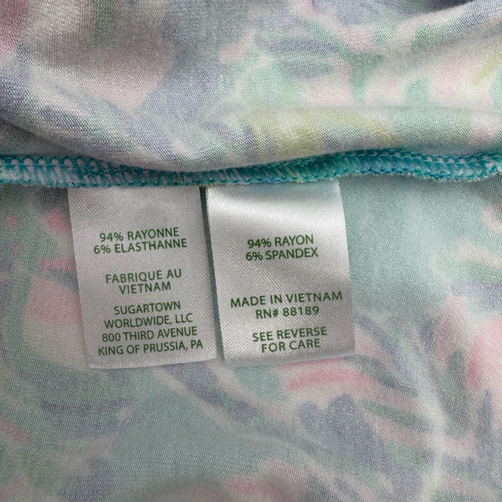 Lilly Pulitzer Blue and Pink Floral Romper - Picture 12 of 12